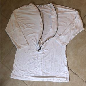 Women’s VENUS white quarter zip long sleeve size S